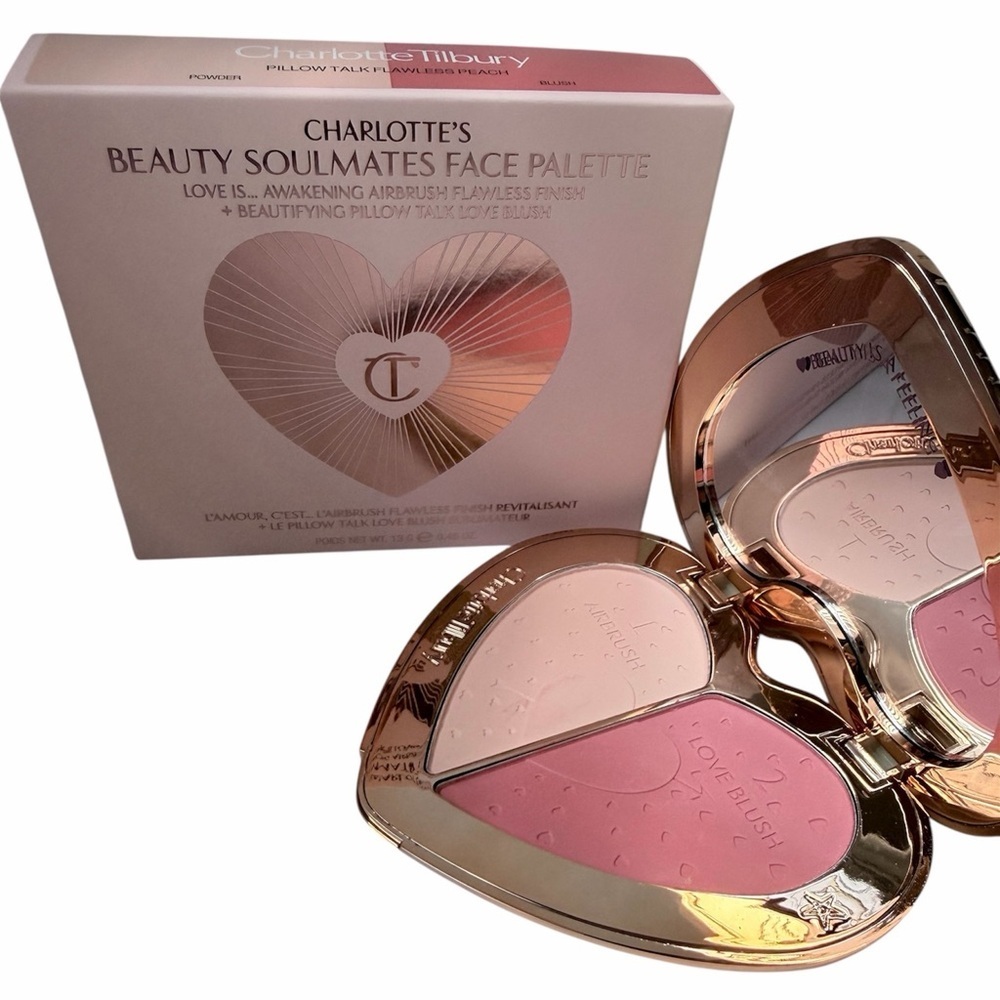 Charlotte Tilbury Beauty Soulmates Flawless Peach LE Discontinued Face Palette - Picture 5 of 6